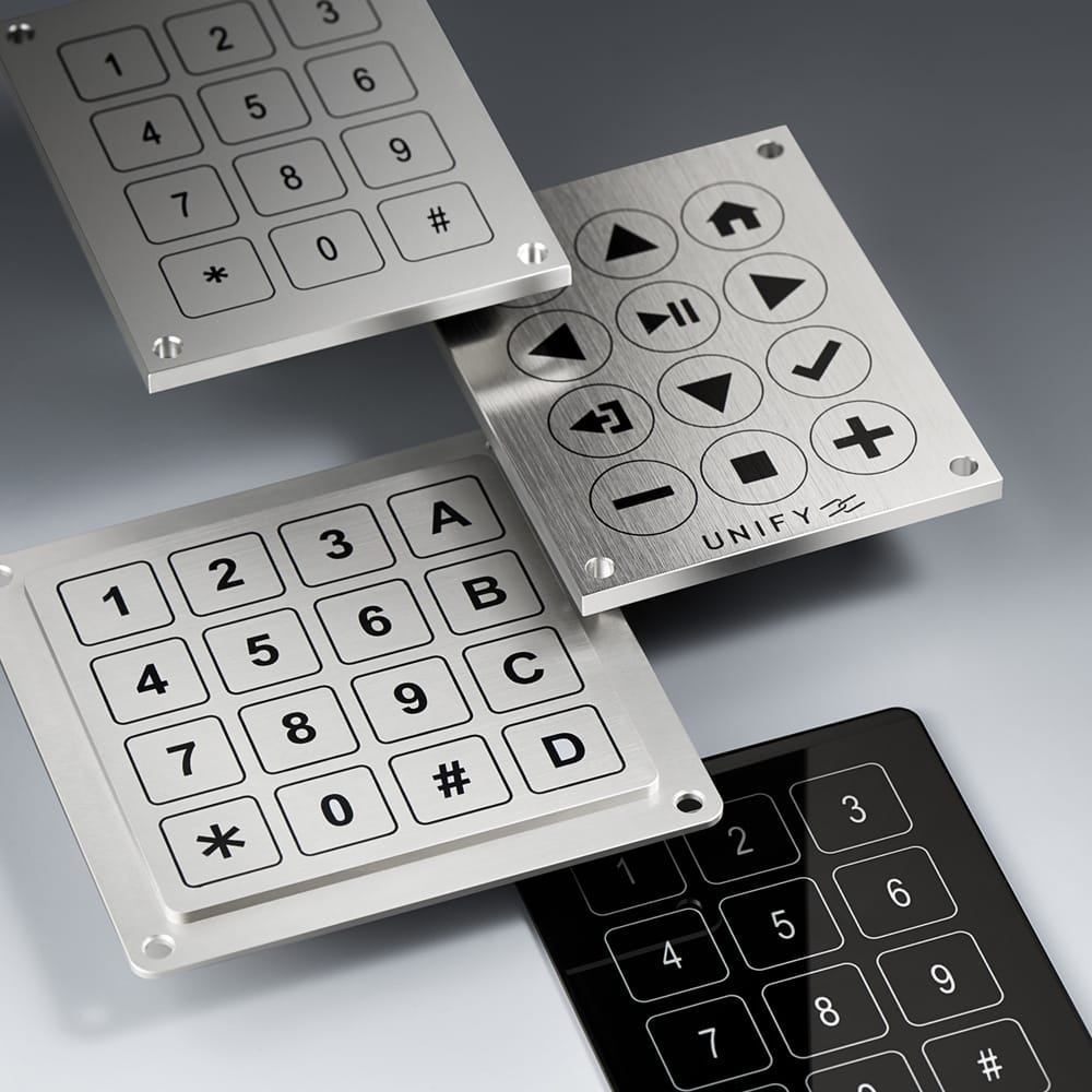 Touch metal piezo keypads