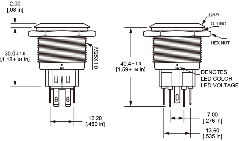 L25 Anti-Vandal Resistor Switch