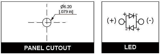 6mm Anti vandal pilot indicator