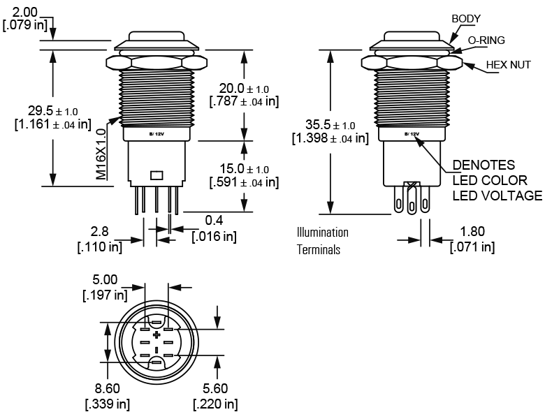 L16 Anti vandal switch