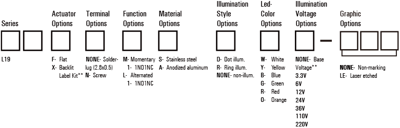 L19 Anti vandal switch