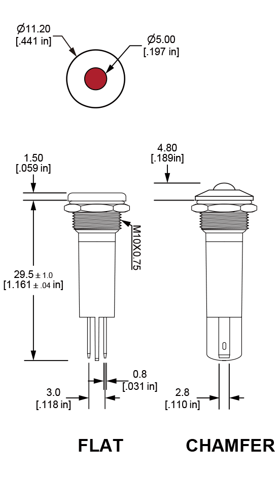 PI10 Anti vandal pilot indicator