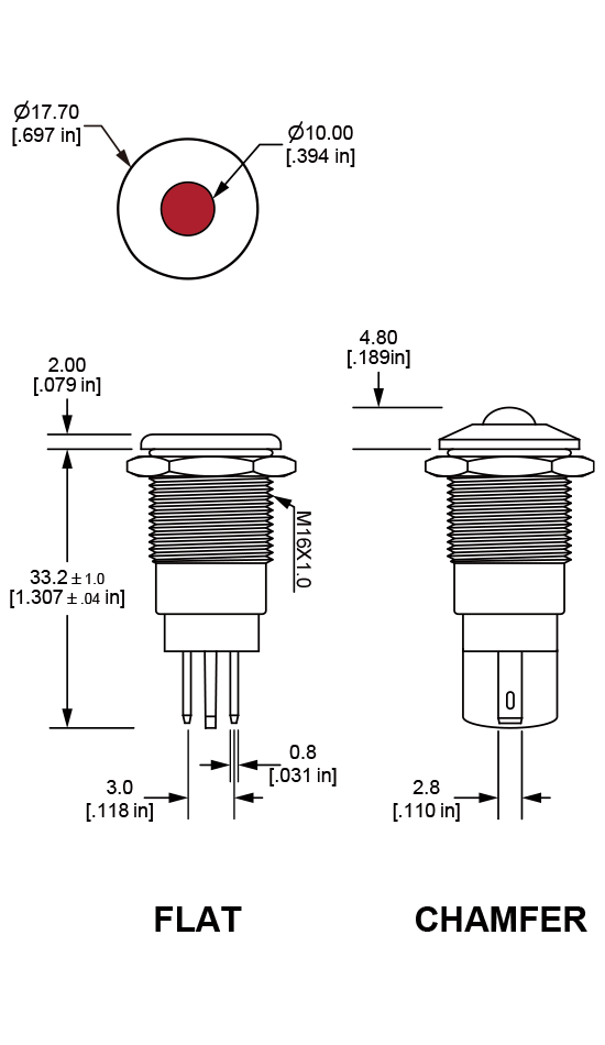 PI16 Anti vandal pilot indicator