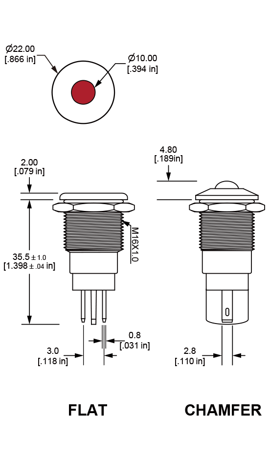 PI9 Anti vandal pilot indicator