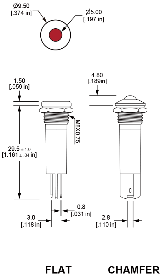 PI8 Anti vandal pilot indicator