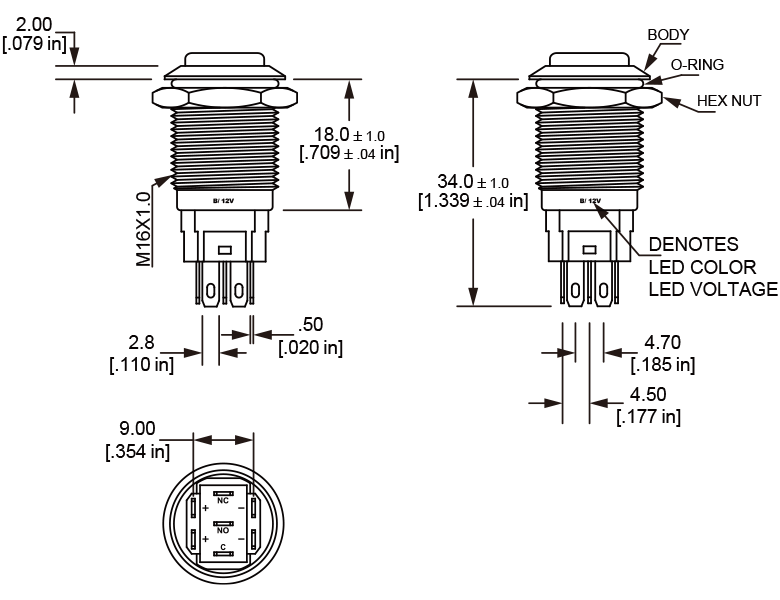 L16T Anti vandal switch