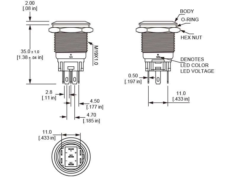 L19T Anti vandal switch