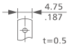 Terminal Size Solder Tab