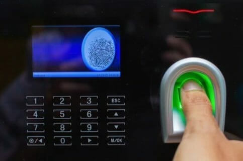 biometric door release buttons