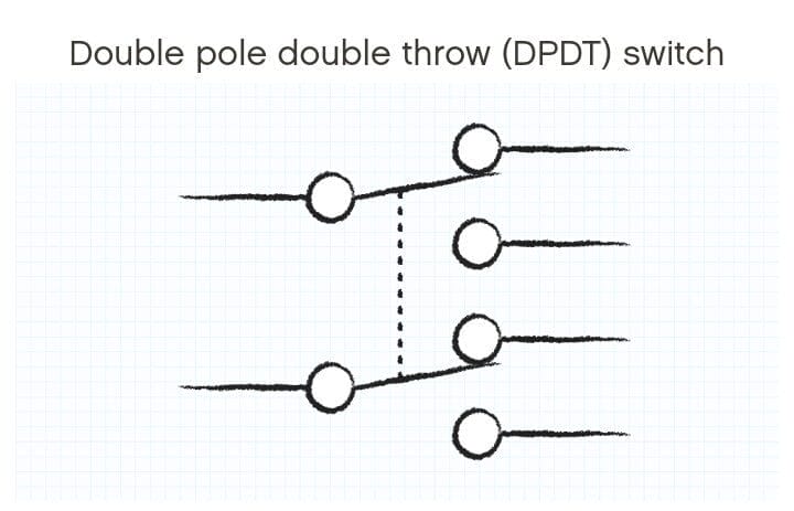 Double Pole Double Throw Latching Switch