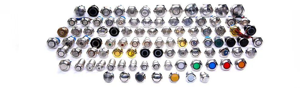 5 Pin drukknopschakelaar met LED